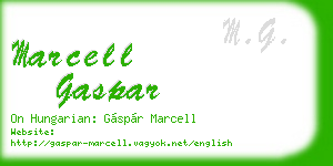 marcell gaspar business card