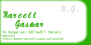 marcell gaspar business card